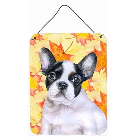 Carolines Treasures French Bulldog Black White Fall Wall or Door Hanging Prints BB9971DS1216